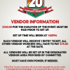 Vendor Information for the 20th Annual Community Celebration