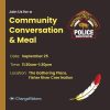 Community Conversation & Meal With Manitoba First Nations Police Service – September 25