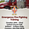 Emergency Fire Fighting Training | October 20-22